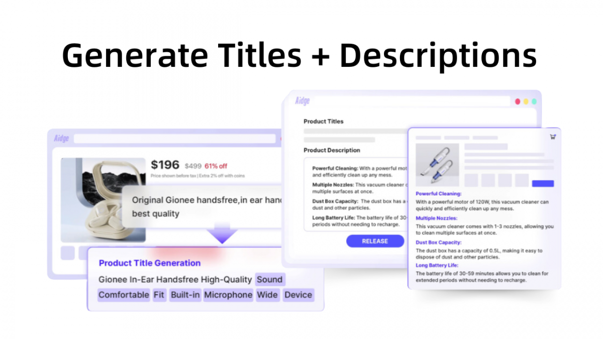Alibaba International Aidge Generate Titles